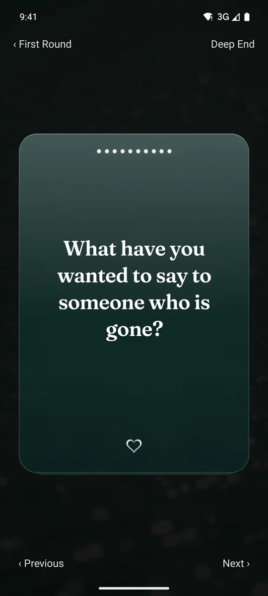 A card in the Deep End